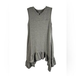 Jak & Peppar Sleeveless Ruffle Dress in Gray Size‎ 10 Girls